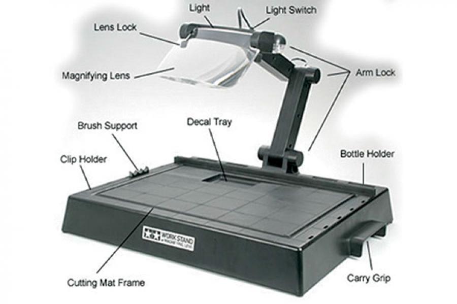 Work Station with Magnifying Lens