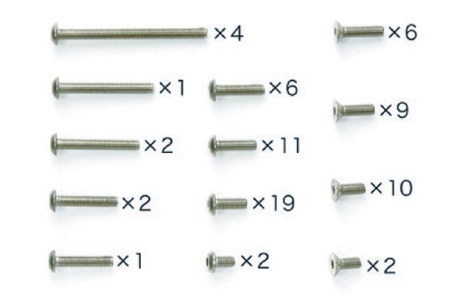 Tamiya TRF201 Titanium screw set varaosa