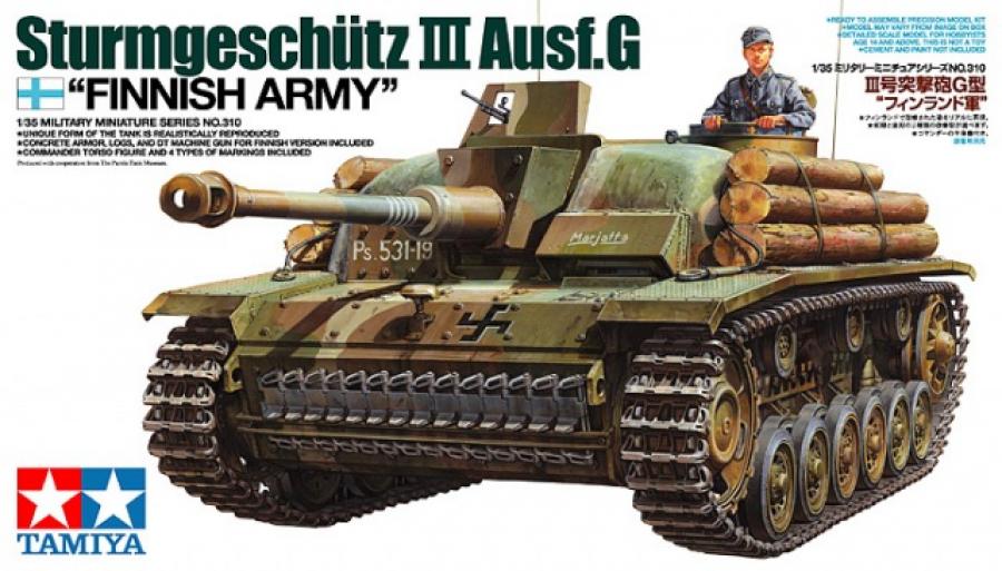 Tamiya 1/35 Stug III G Finnish Army pienoismalli