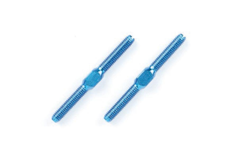 Tamiya 3x32mm Blue titan turnbuckle 2stk varaosa