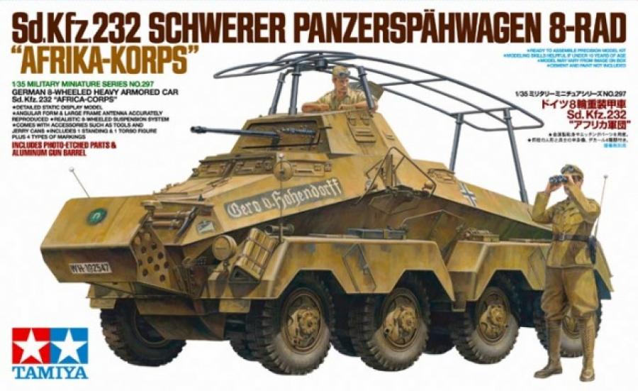 Tamiya 1/35 Sd.Kfz. 232 Africa corps pienoismalli