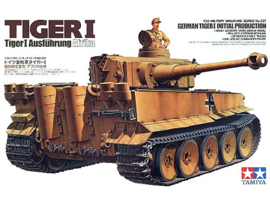 Tamiya 1/35 Tiger I Initial Production pienoismalli