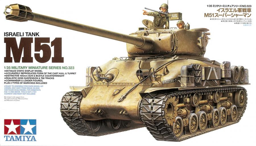 Tamiya 1/35 M51 Super Sherman pienoismalli