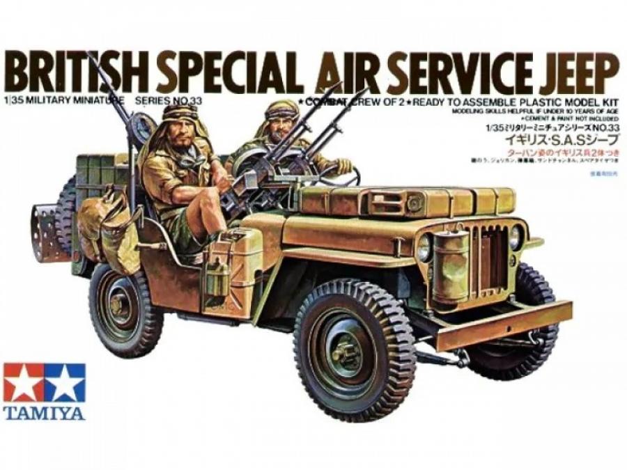 Tamiya 1/35 British SAS Jeep pienoismalli