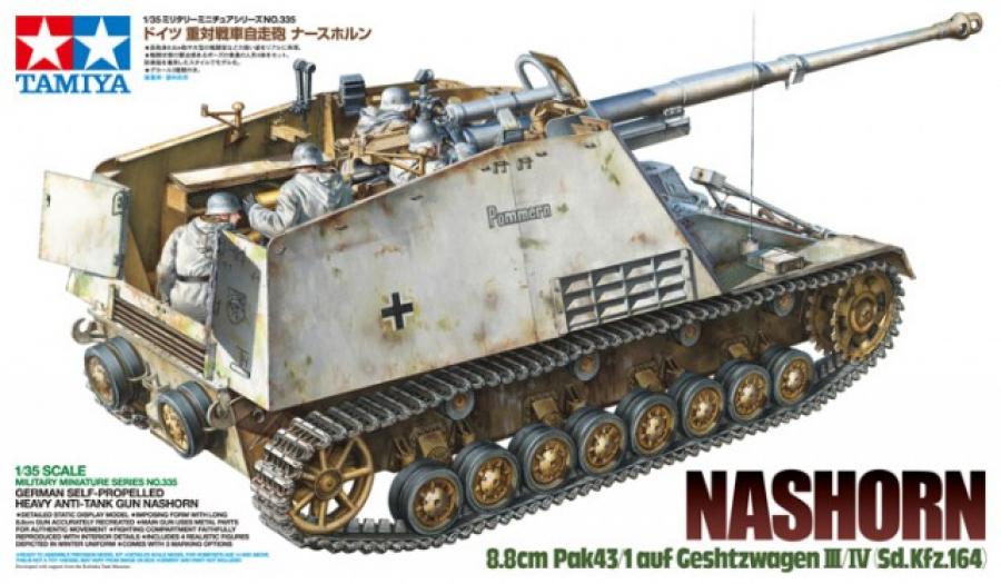 Tamiya 1/35 Nashorn Heavy Tank Destroyer pienoismalli