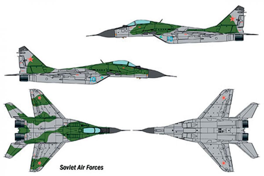 Italeri 1/72 MIG-29A "FULCRUM" (Modelset)