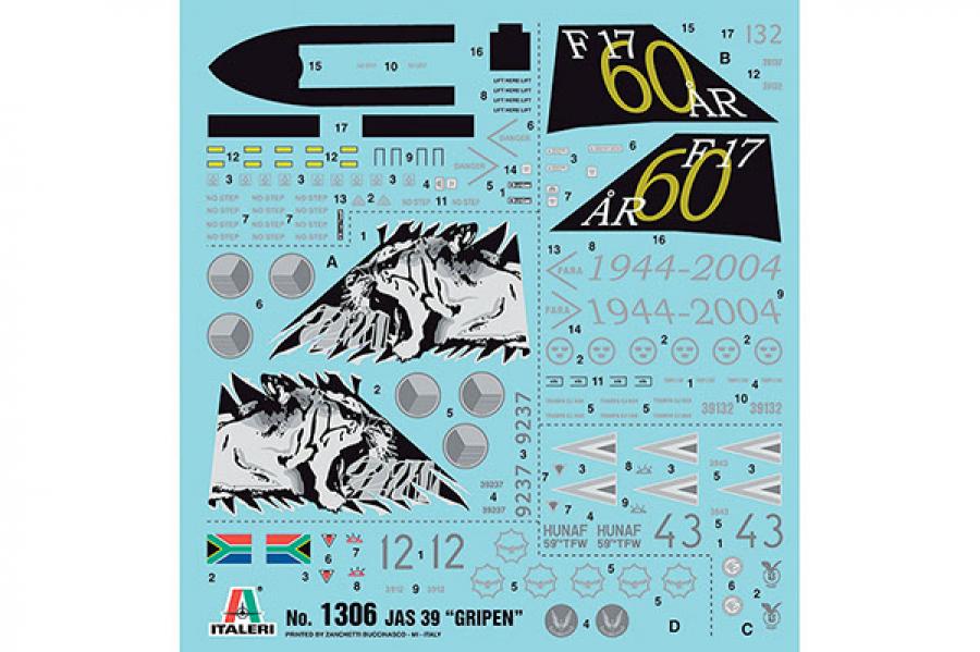 Italeri 1/72 JAS 39 GRIPEN (Modelset)