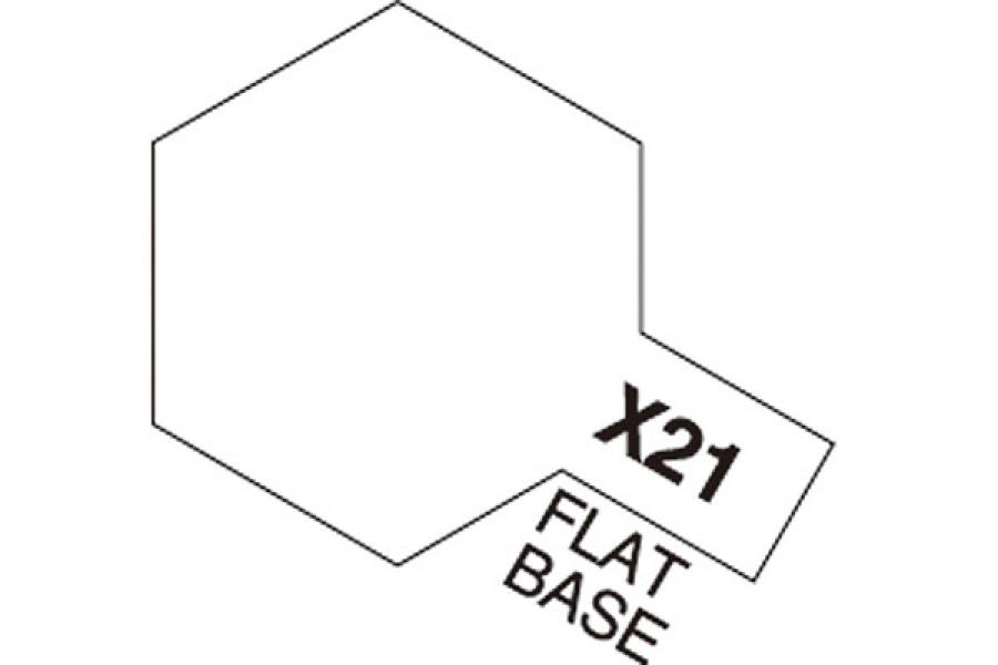 Tamiya Acrylic Mini X-21 Flat Base akryylimaali