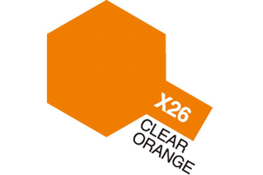Acrylic Mini X-26 Clear Orange