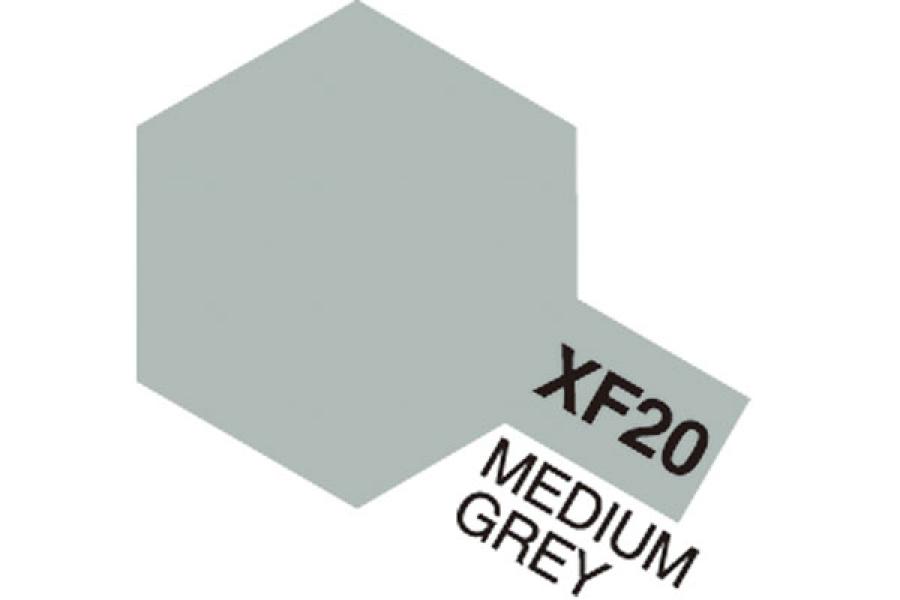 Tamiya Acrylic Mini XF-20 Medium Grey akryylimaali