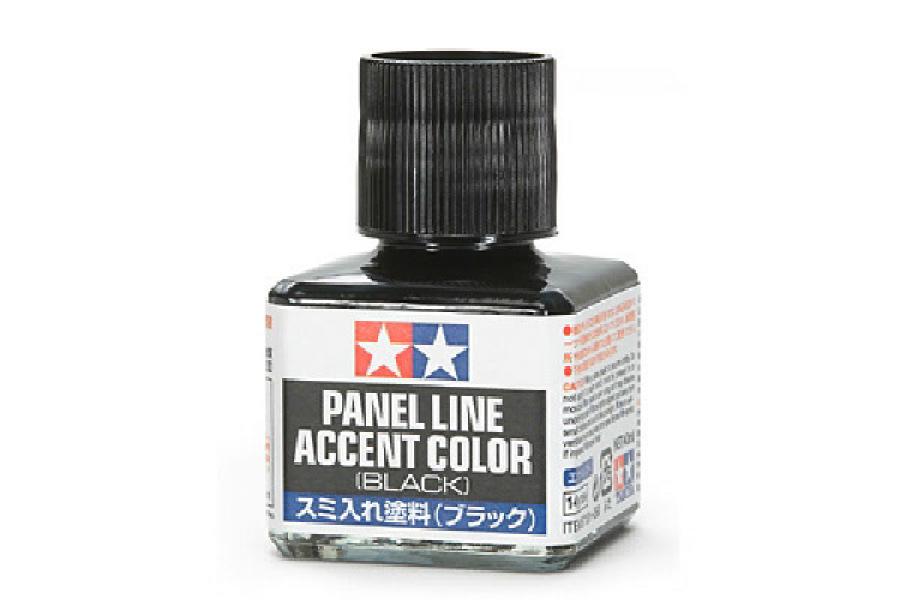 Tamiya Panel Line Accent Color Black maalipesu