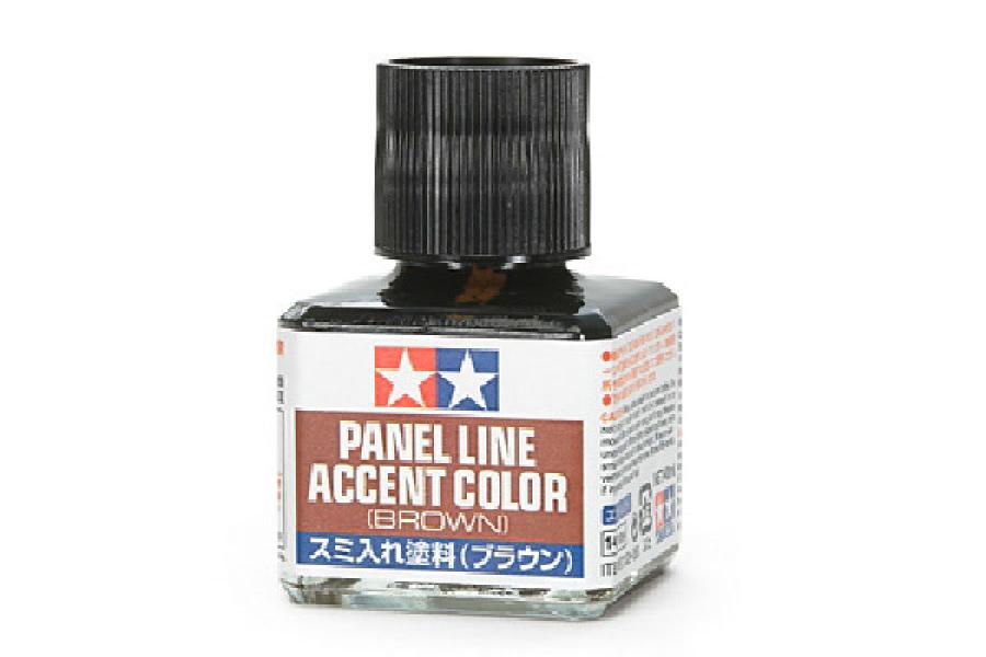 Tamiya Panel Line Accent Color Brown maalipesu