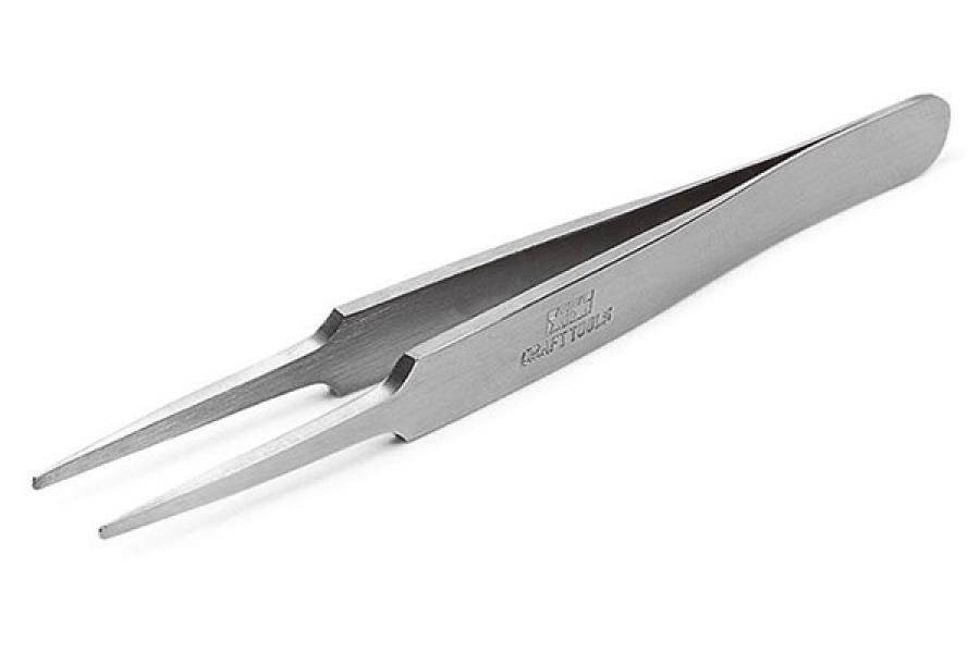 HG Straight Tweezers Round Tip