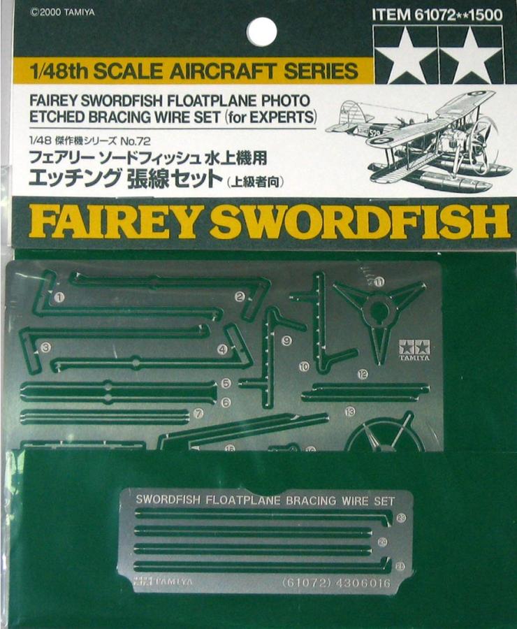 Tamiya 1/48 Swordfish Floatplane PE Wire lisätarvike