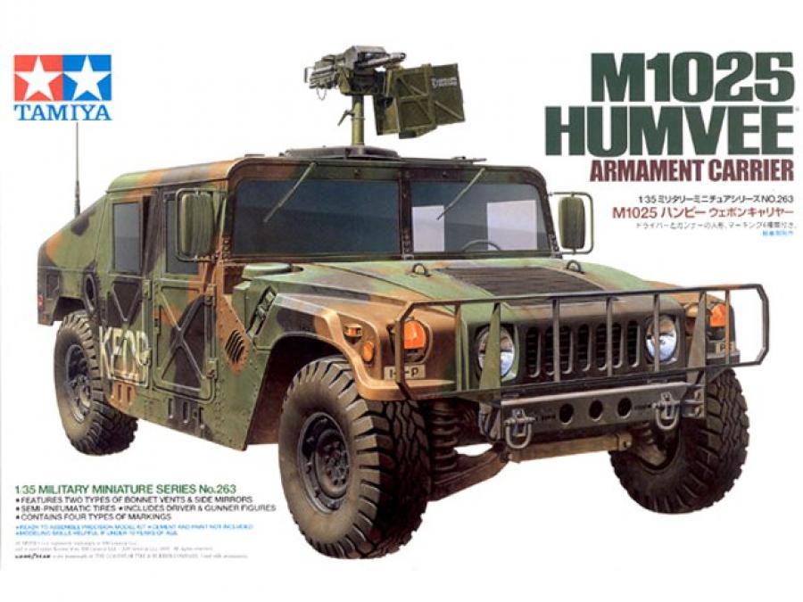 Tamiya 1/35 U.S. M1025 Humvee Armament Carrier pienoismalli