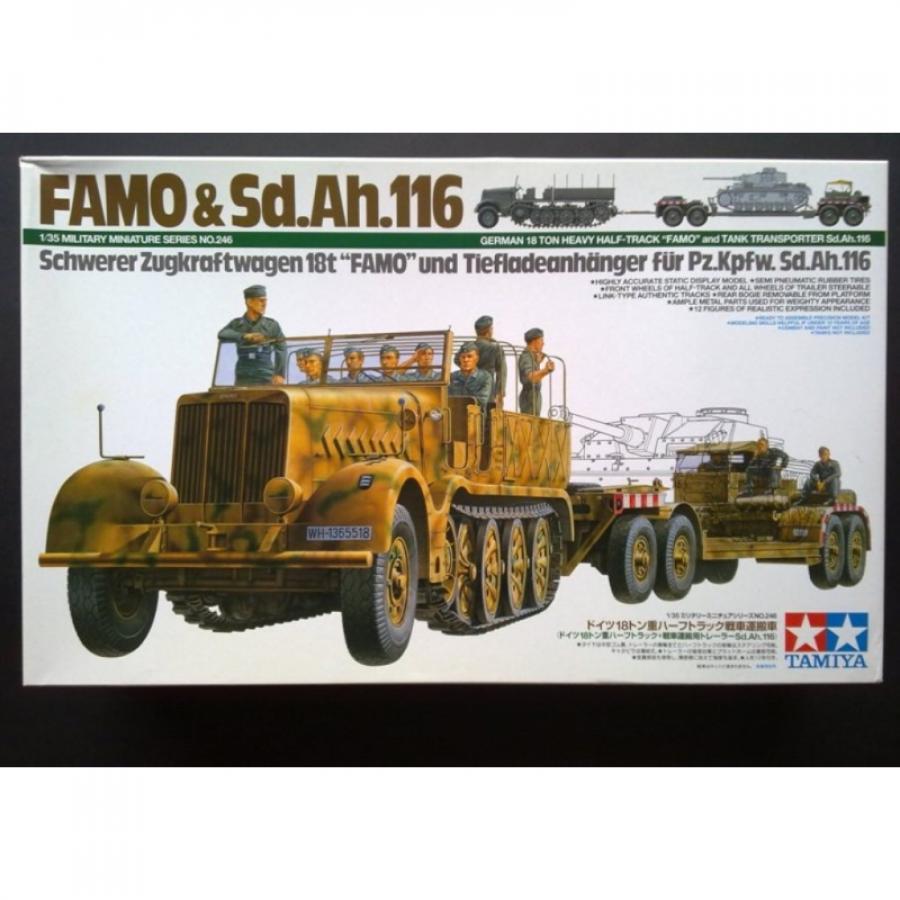 Tamiya 1/35 FAMO and Tank Transporter pienoismalli