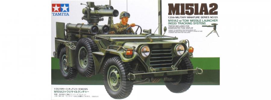 Tamiya 1/35 US M151A2 W/TOW Missle Launcher pienoismalli