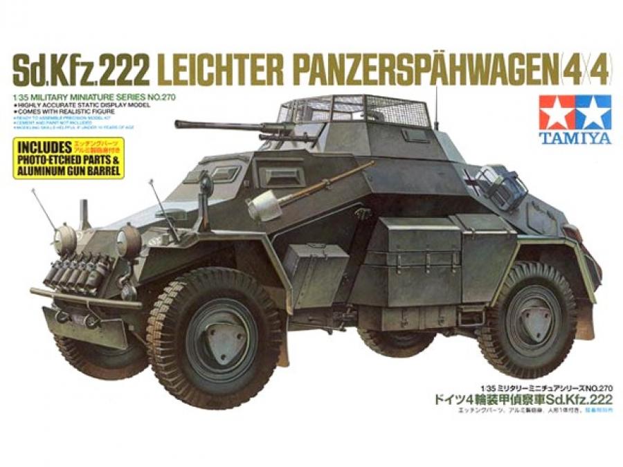 Tamiya 1/35 Sd.Kfz.222 w/Photo Etched Parts pienoismalli