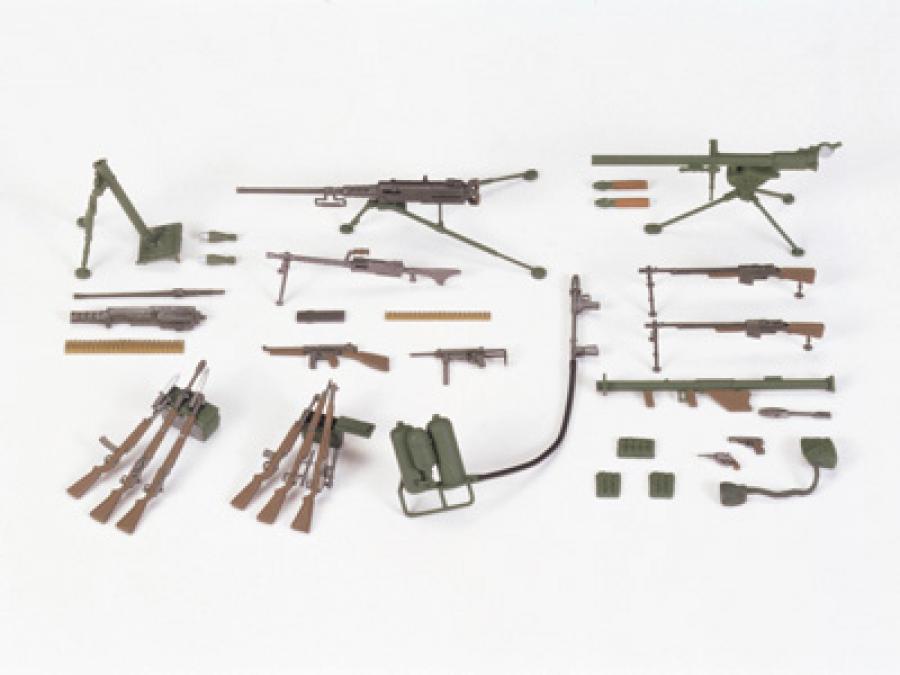 Tamiya 1/35 WWII US Infantry Weapons Set lisätarvike
