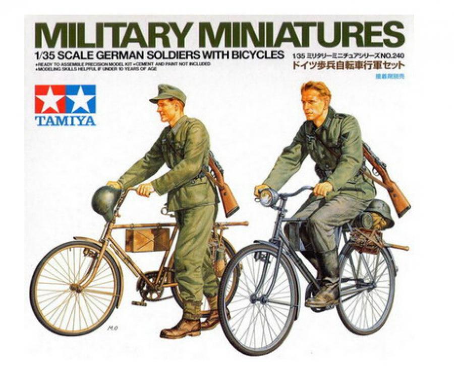 Tamiya 1/35 German Soldiers with Bicycles figuuri