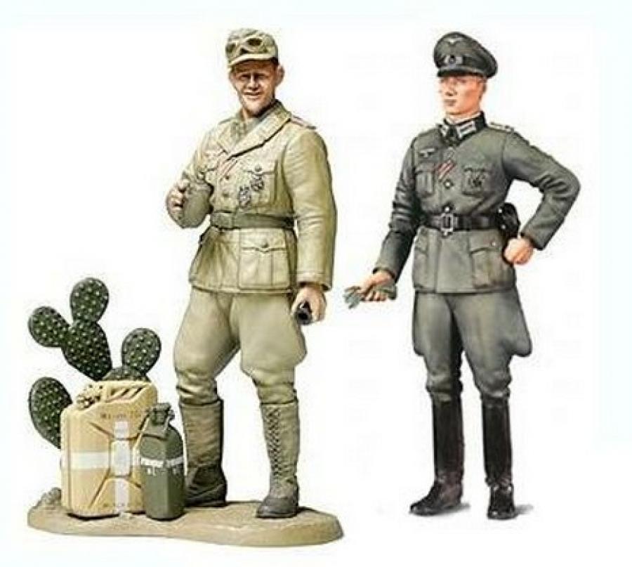 Tamiya 1/35 Wehrmacht Officer & DAK Crewman figuuri