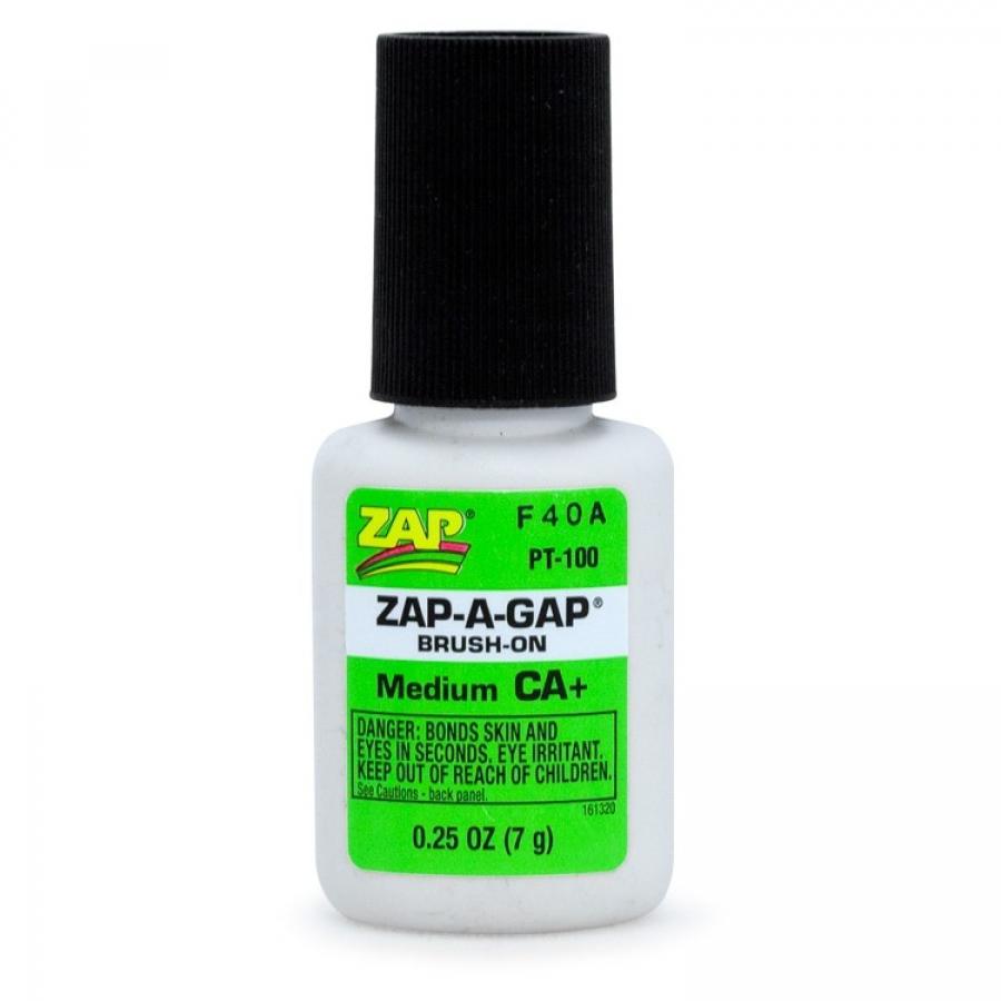 ZAP CA+ 1/4 oz 7gr Brush-On Green liima