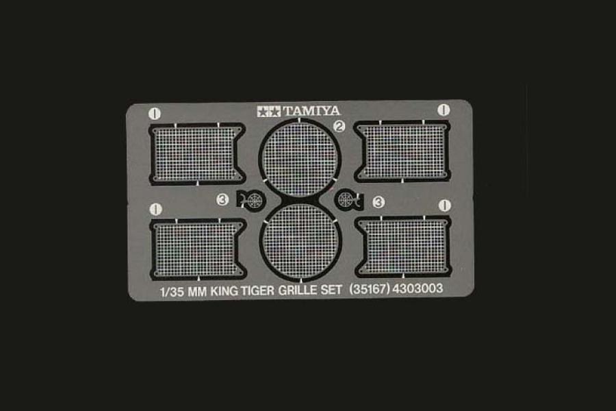 Tamiya 1/35 King Tiger Photo Etched Grille Set lisätarvike