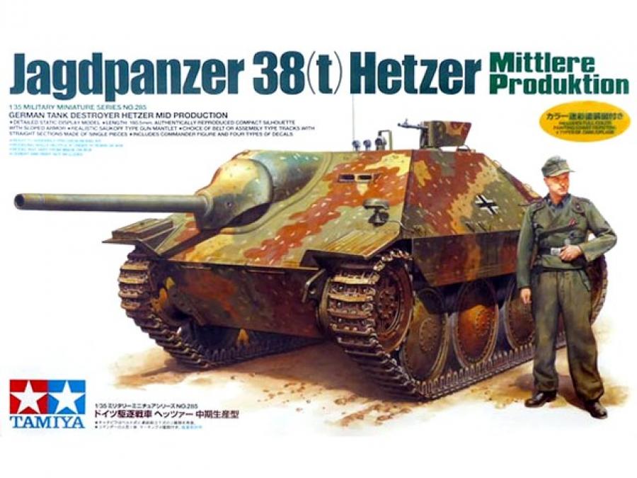 Tamiya 1/35 Hetzer Mid production pienoismalli