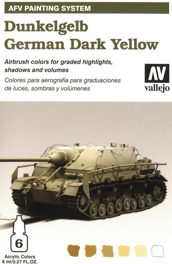 German Dark Yellow paint set