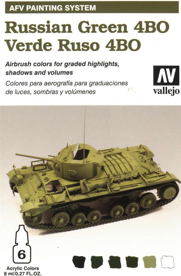 Russian Green 4BO paint set