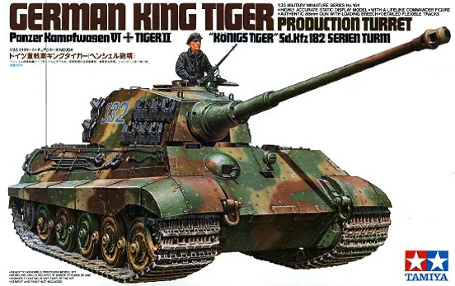 Tamiya 1/35 King Tiger Tank Production Turret pienoismalli