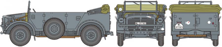 Tamiya 1/48 German Horch Type 1a pienoismalli