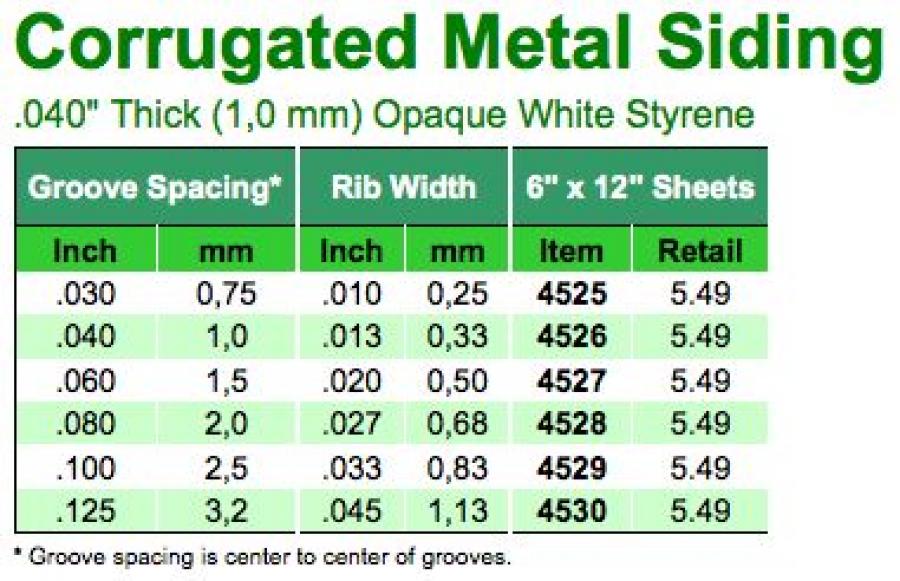 Metal Siding 1x150x300 2space