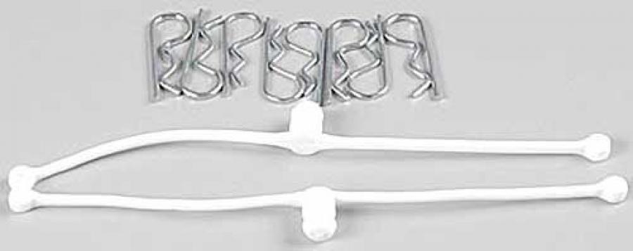 Body Klip retainers, White (2)