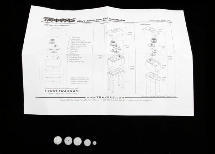 Traxxas Gear Set for Servo 2065 TRX2064