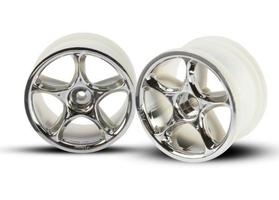 Traxxas Wheels Tracer Chrome 2.2" Rear (2) TRX2472