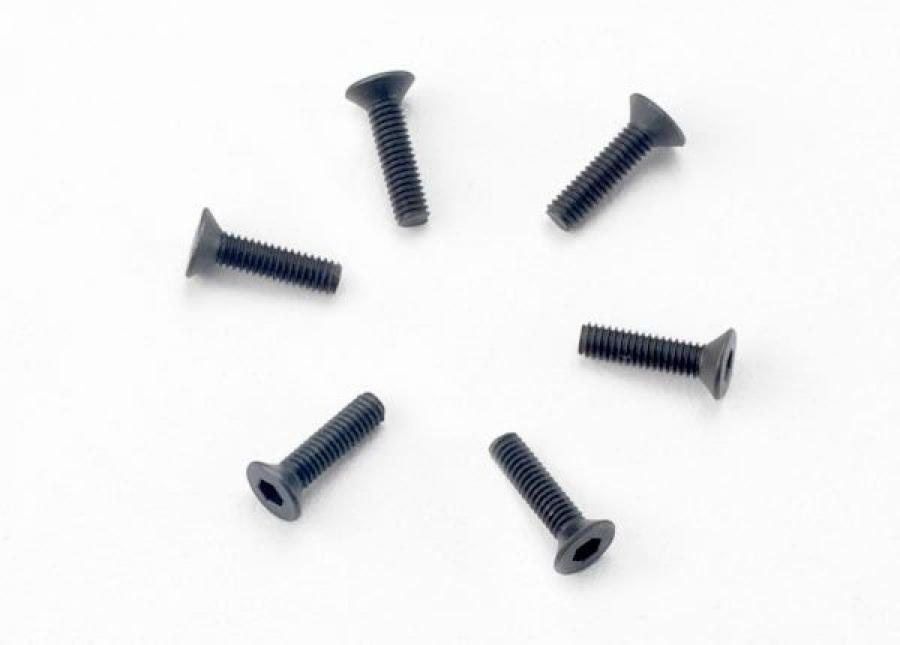 Traxxas Screws M2.5x10mm Countersunk Hex Socket (6) TRX2523
