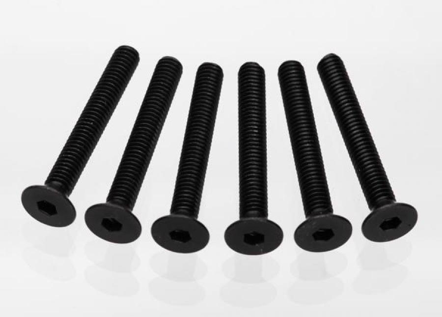 Traxxas Screws M4x30mm Countersunk Hex Socket (6) TRX2533