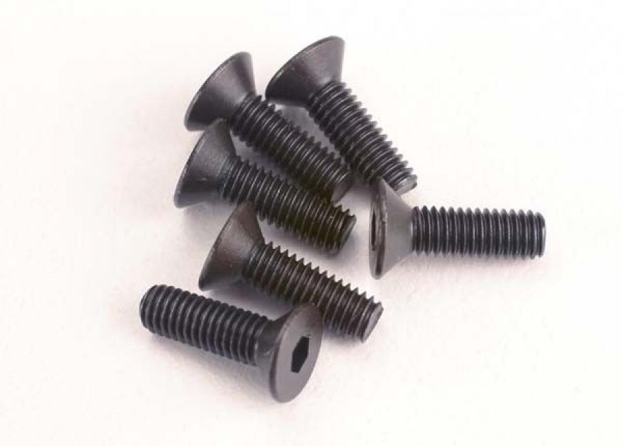 Traxxas Screws M3x10mm Countersunk Hex Socket (6) TRX2551