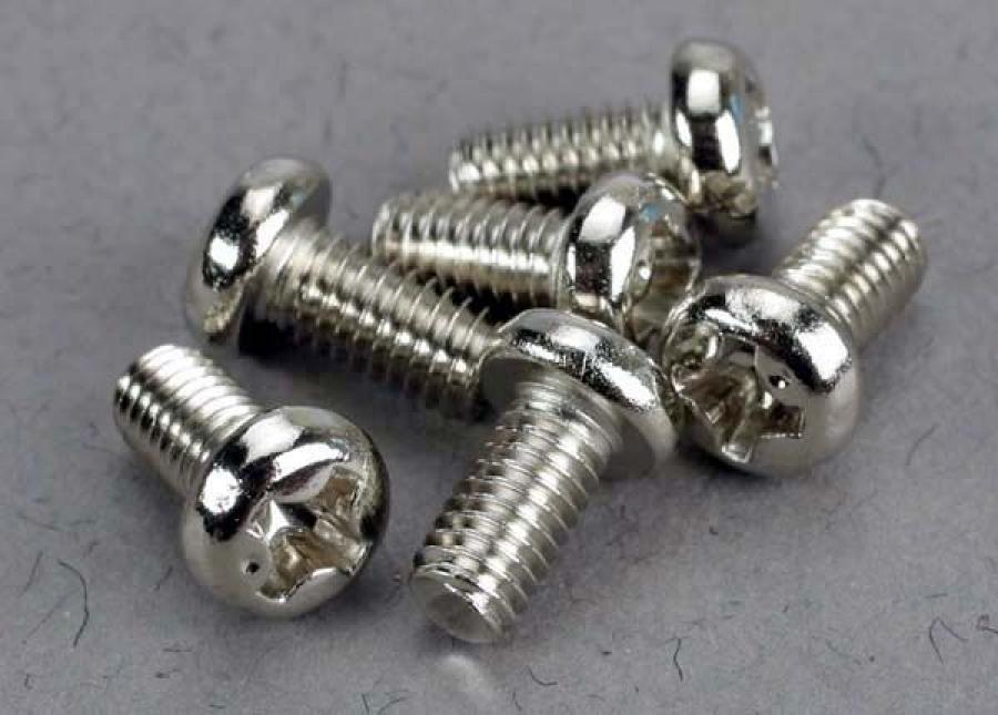 Traxxas Screws M3x6mm Roundhead (6) TRX2558