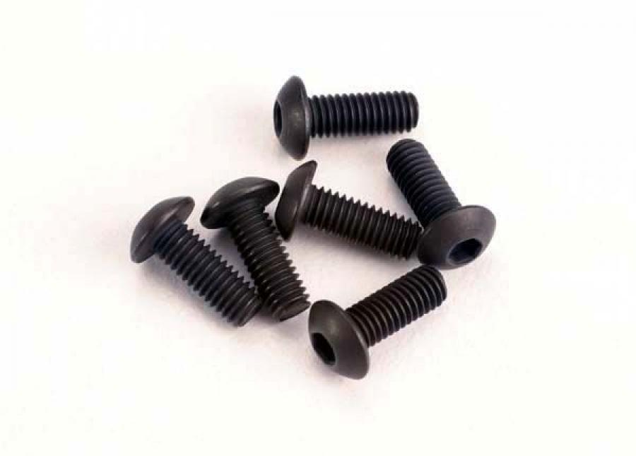 Traxxas Screws M3x8 Button-head Hex Socket (6) TRX2576
