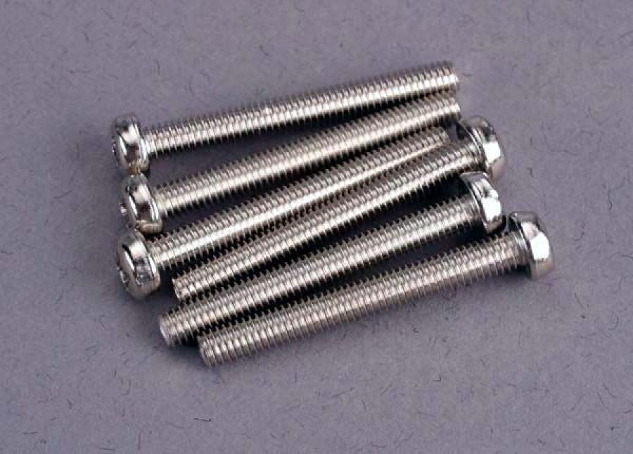 Traxxas Screws M3x25mm Roundhead (6) TRX2569