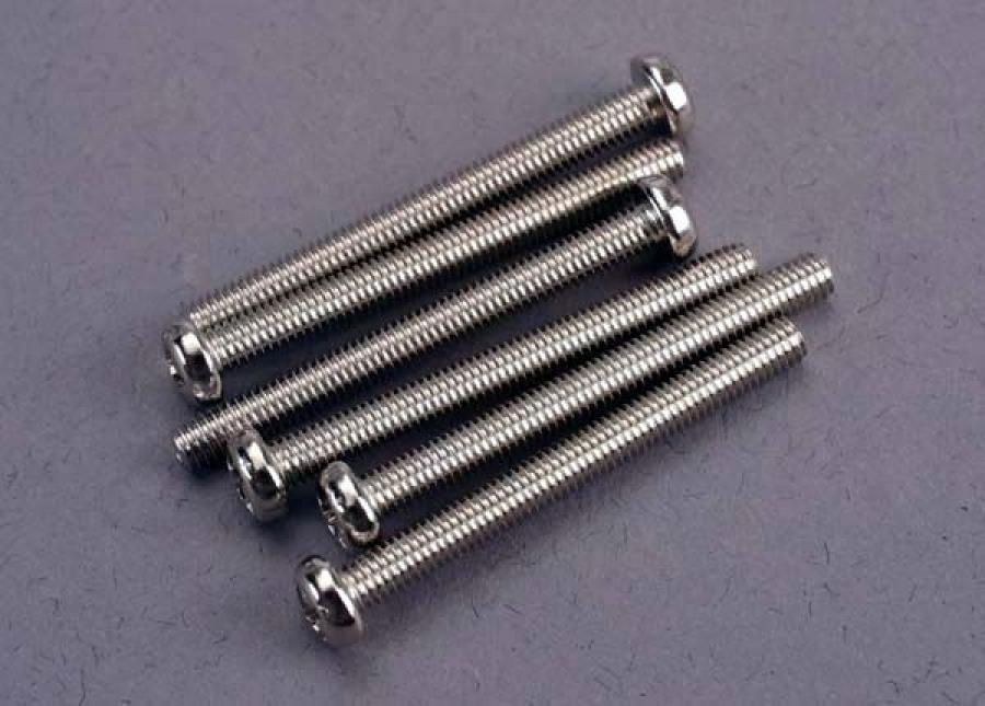 Traxxas Screws M3x30mm Roundhead (6) TRX2572