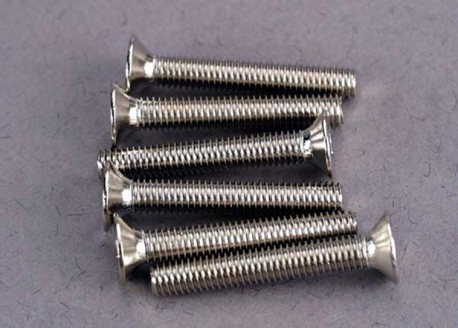 Traxxas Screws, 3x20mm countersunk machine screws (6) TRX2590