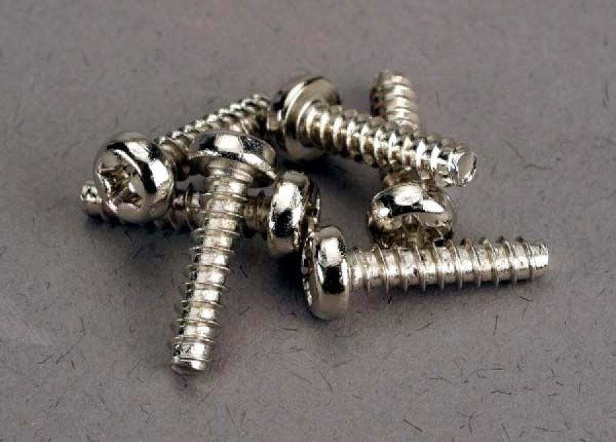 Traxxas Screws, 3x12mm roundhead self-tapping (6) TRX2676