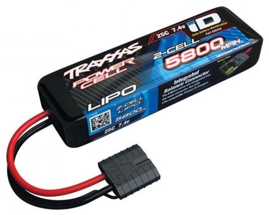 Traxxas Li-Po Battery 2S 7,4V 5800mAh 25C iD-connector TRX2843X