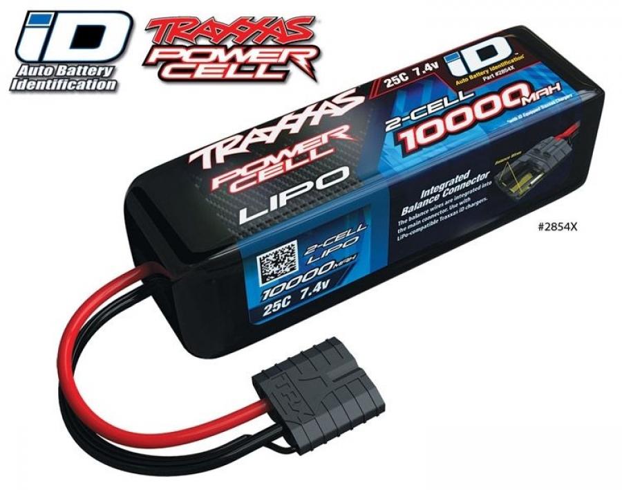 Traxxas Li-Po Battery 2S 7.4V 10000mAh 25C iD-connector TRX2854X