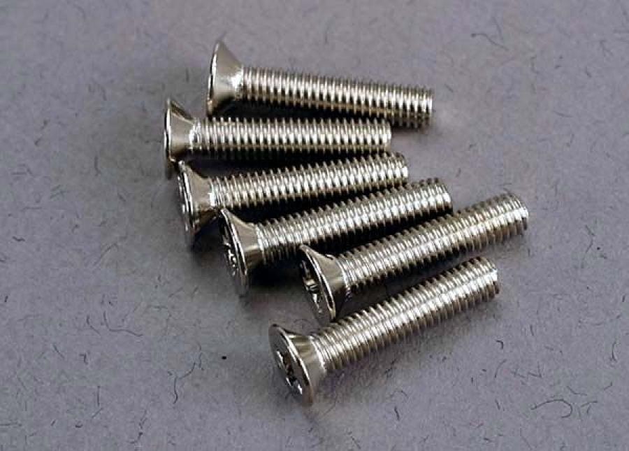 Traxxas Screws M3x15mm Countersunk (6) TRX3179
