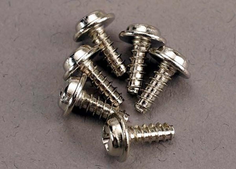 Traxxas Screws 3x8mm Self-tapping Washerhead (6) TRX3290