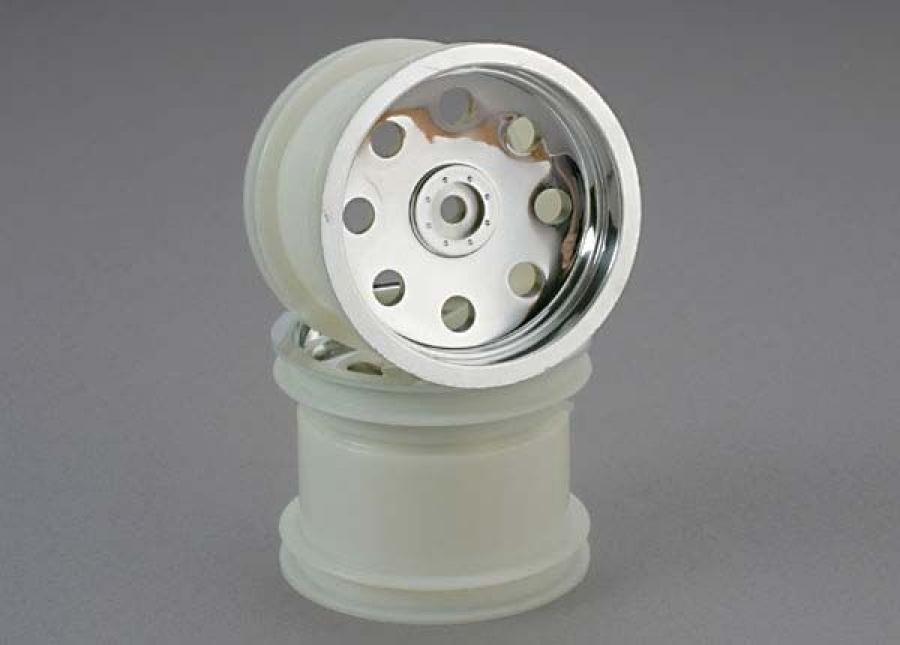 Traxxas Wheels Chrome 2.2" Truck Rear (2) TRX3672